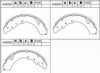 ASIMCO K0605D Brake Shoe Set